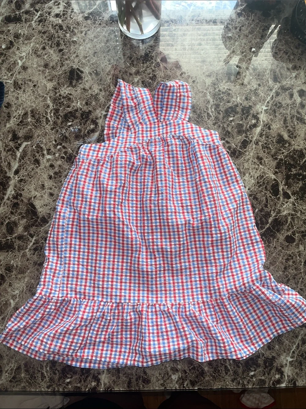 Cat & Jack Red and Blue Gingham Sundress